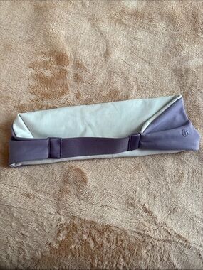 lululemon athletica Lavender and White Reversible Headband